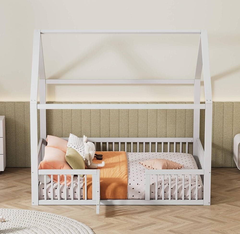 Bodenbett 120x200 von TiCAA – Perfekt für Geschwister