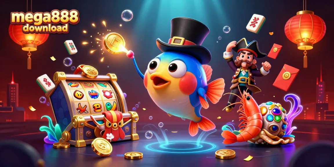 Experience mega888 download with thrilling slot games and enticing visuals in this captivating underwater scene.