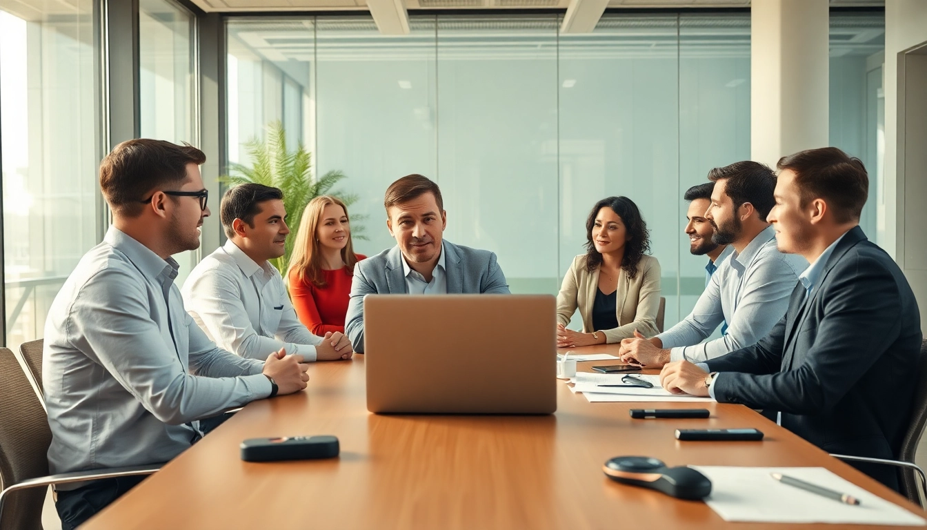 Headhunter Ingenieure bespricht Karrieremöglichkeiten in einem modernen Büro.