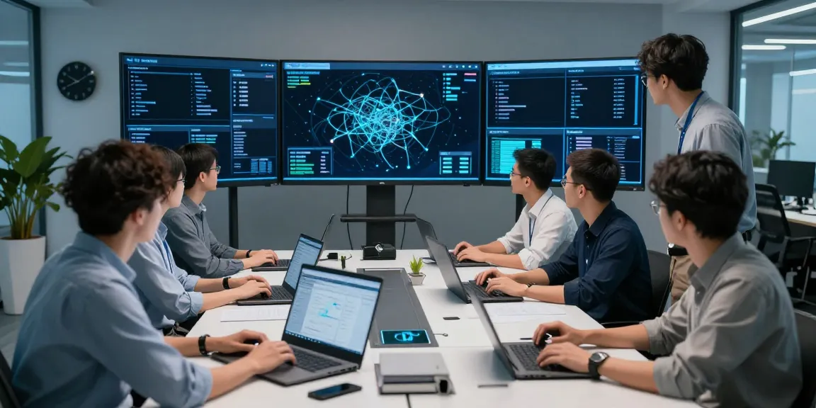 Cybersecurity Frankfurt: IT-Sicherheitsteam analysiert Bedrohungen am modernen Arbeitsplatz