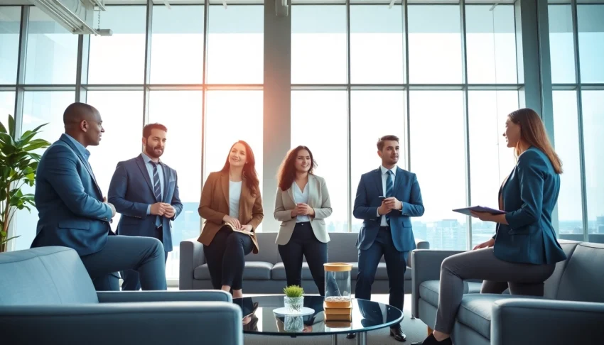 Headhunter Schweiz berät Fachkräfte in einem modernen Bürobereich.