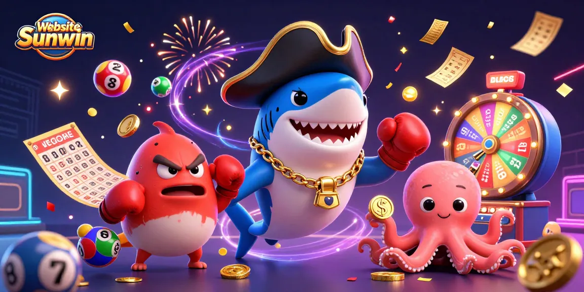 Experience exciting wins on the Website Sunwin with vibrant lottery balls and casino fun.